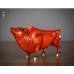 Brass 5 bull ornament 